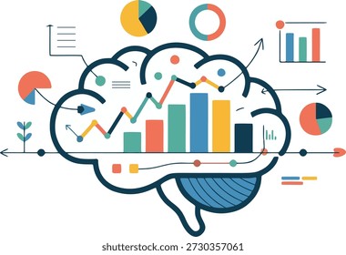 Business Intelligence and Data Analytics Brain Concept