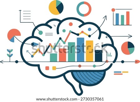 Business Intelligence and Data Analytics Brain Concept