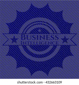 Business Intelligence with denim texture