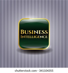 Business Intelligence golden emblem