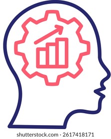 Business Intelligence Icon Color Vector Illustration