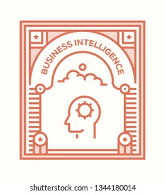 BUSINESS INTELLIGENCE ICON CONCEPT