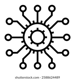 Business Intelligence Icon - Data Analytics and Market Insights