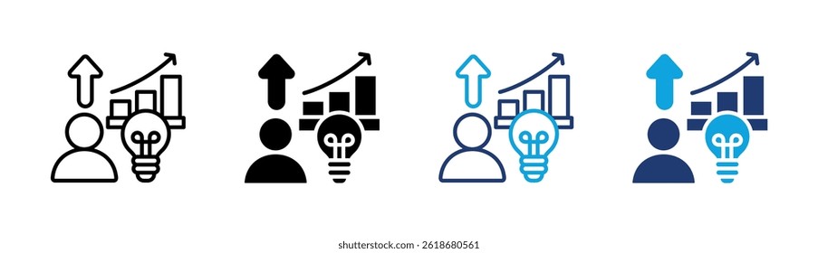 Elemento de icono de inteligencia empresarial para diseño