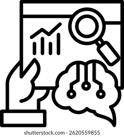 Business Intelligence Icon Line Vector Illustration