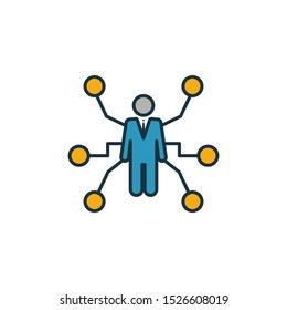 Business Intelligence icon. Outline filled creative elemet from business management icons collection. Premium business intelligence icon for ui, ux, apps, software and infographics.