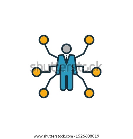 Business Intelligence icon. Outline filled creative elemet from business management icons collection. Premium business intelligence icon for ui, ux, apps, software and infographics.