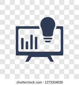 business intelligence icon. Trendy business intelligence logo concept on transparent background from General collection