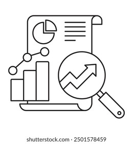 Business Intelligence icon, Unlocking Business Success Through Business Intelligence Strategies, Top Business Intelligence Tools for Data-Driven Decision Making, icon, illustration