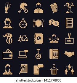 Business intelligence icons set. Simple set of 25 business intelligence vector icons for web for any design