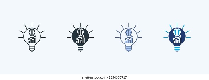 Business Intelligence Multiple Style Icon Collection