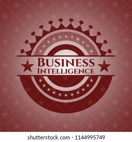 Business Intelligence red emblem