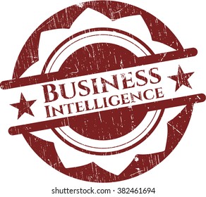 Business Intelligence rubber grunge texture seal