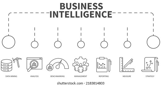 Business Intelligence Vector Illustration Concept Banner Stock Vector ...