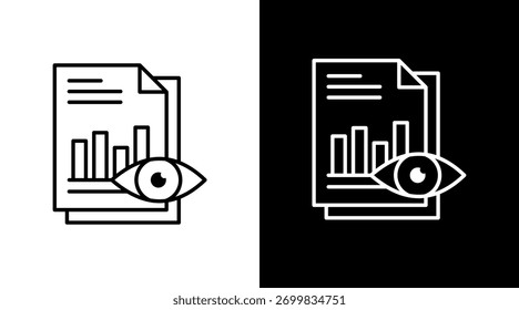 Diseño de conjunto de iconos blancos de inteligencia empresarial