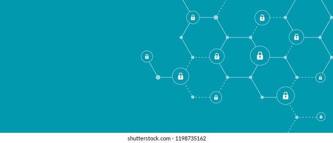 business internet cyber security connection concept

