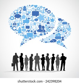 Business and internet Group Vector