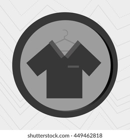Business internet online ecommerce buy shirt isolated, vector illustration
