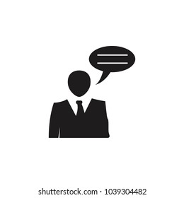 business interview icon. Detailed icon of head hunting and employee icon. Premium quality graphic design. One of the collection icon for websites, web design, mobile app on white background