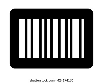 Business inventory barcode / bar code flat vector icon for apps and websites