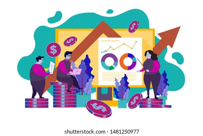 Business Investment Vector Illustration Concept Business Stock Vector ...