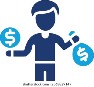 Business Investor Icon Vector Illustration