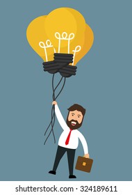 Business investors design, vector illustration eps 10