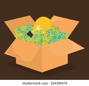 Business investors design, vector illustration eps 10
