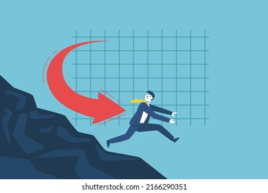 Business investors trying to escape the stock market plunge from the stock market in crisis. panic from the epidemic