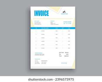 Business invoice form. Money bills or pricelist and payment agreement design. or payment receipt templates.
