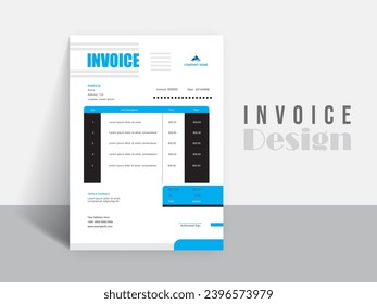 Business invoice form. Money bills or pricelist and payment agreement design. or payment receipt templates.
