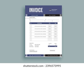 Business invoice form. Money bills or pricelist and payment agreement design. or payment receipt templates.
