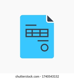 Business invoice line vector minimalistic icon. Finance document symbol. Bill icon for web design. Modern flat paper icon for app design. Financial invoicing sign minimal flat linear icons