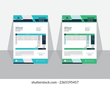 Business invoice template Invoicing quotes money bills or price invoices and payment agreement design templates Tax form bill graphic or payment receipt page
clean invoice template vector.
