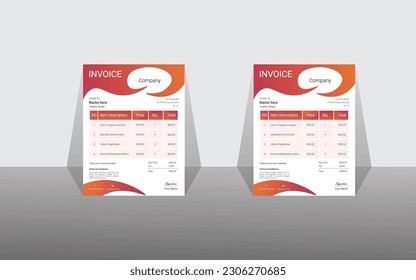 business invoice template vector roll up face book cover