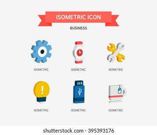 business isometric icon
