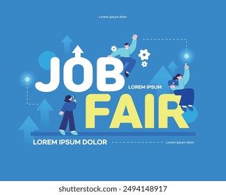 Business Job fair Illustration Template