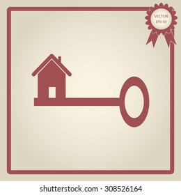 Business key with the house