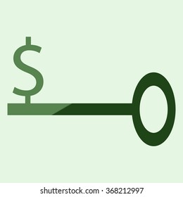 Business Key Icon Vector