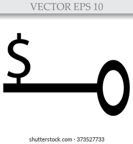 Business Key Icon Vector