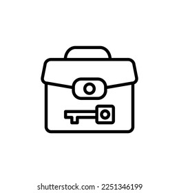 Icono de clave de negocio en vector. Logotipo