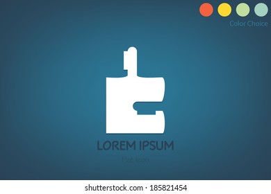 Business key logo icon, vector eps10