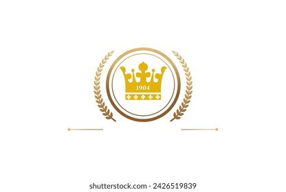 business king logo design simple design new usa king logo