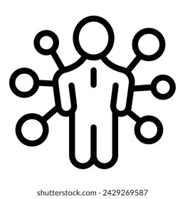 Business knowledge gain icon outline vector. Mastery enhancement. Expertise and talent development