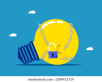 Business knowledge. Unlocking the light bulb from the chain