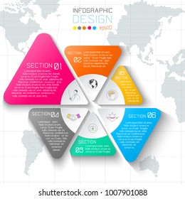 Business labels infographic on world map background.