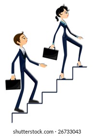 Business Ladder - Vector