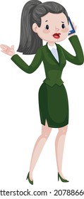 Diseño vectorial de icono de dama de negocios 