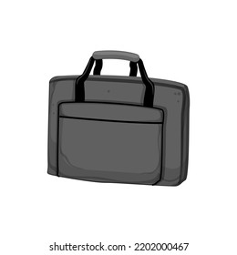 business laptop bag cartoon. business laptop bag sign. isolated symbol vector illustration