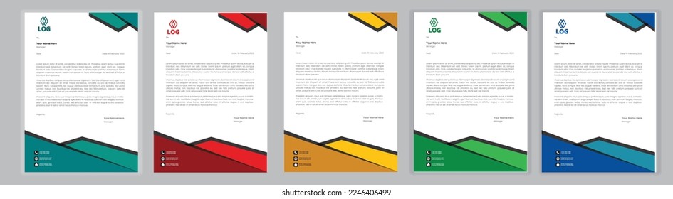 Business Latter head,Minimalist latter head  design template layout vector art eps 10